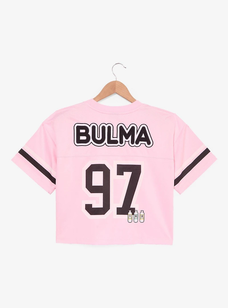 Dragon Ball Bulma Women's Cropped Football Jersey - BoxLunch Exclusive
