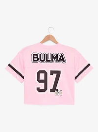 Dragon Ball Bulma Women's Cropped Football Jersey - BoxLunch Exclusive