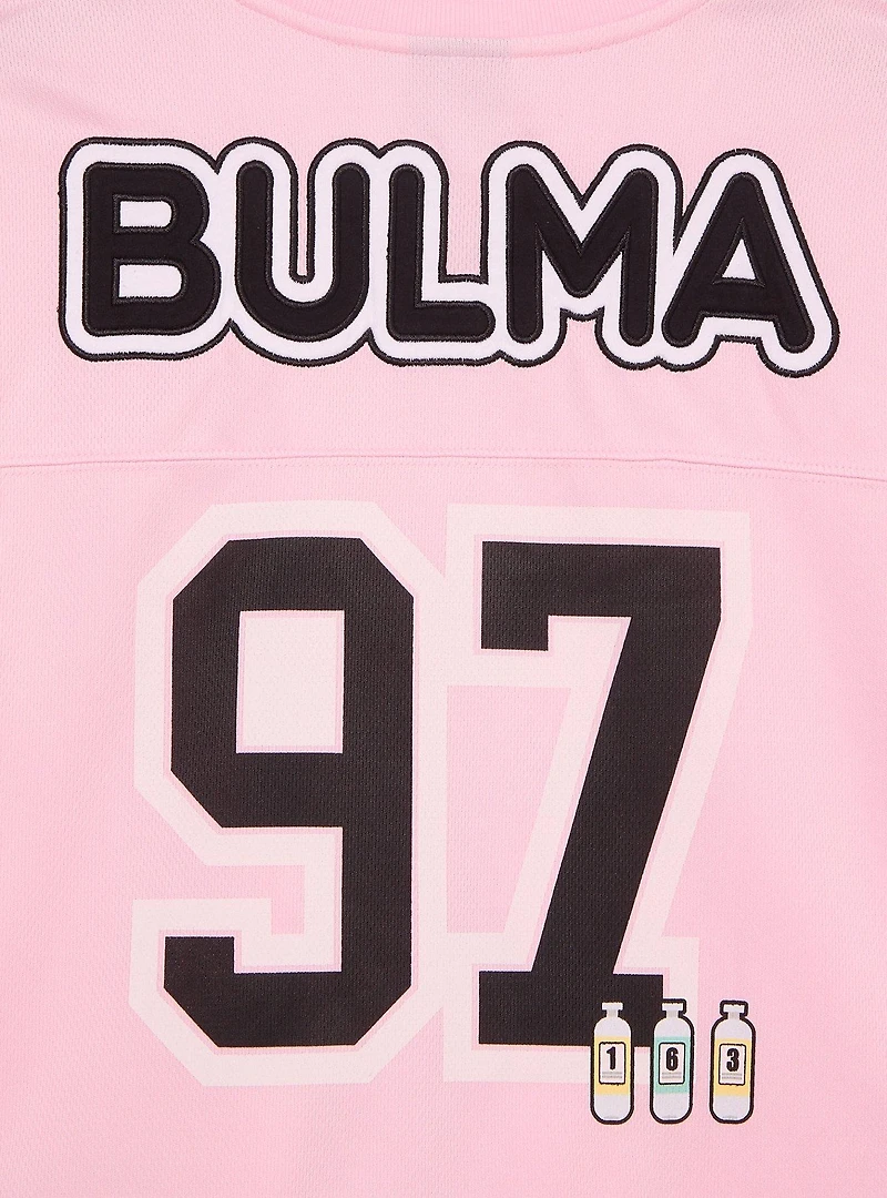 Dragon Ball Bulma Women's Cropped Football Jersey - BoxLunch Exclusive