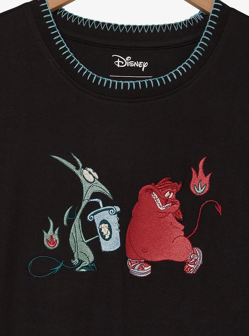 Disney Hercules Pain & Panic Embroidered Women's Plus T-Shirt - BoxLunch Exclusive