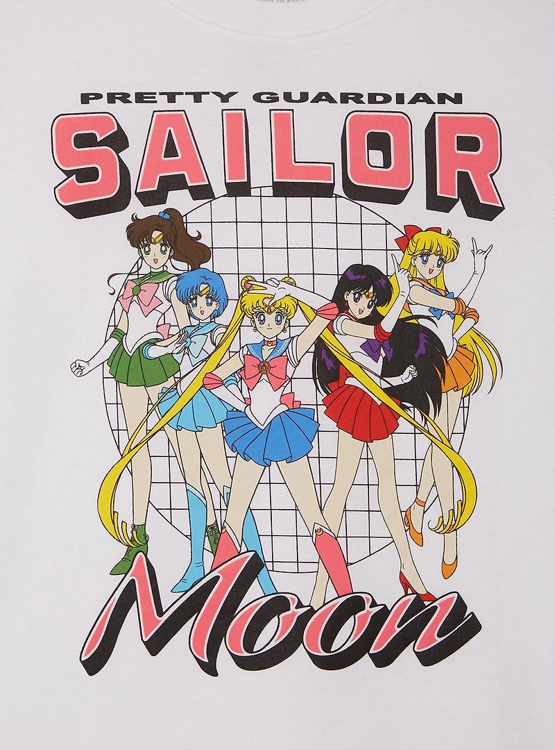 Sailor Moon Guardians Group Portrait Women's Cropped T-Shirt - BoxLunch Exclusive