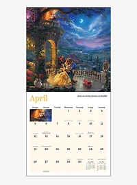 Disney Thomas Kincade Artwork 2026 Wall Calendar