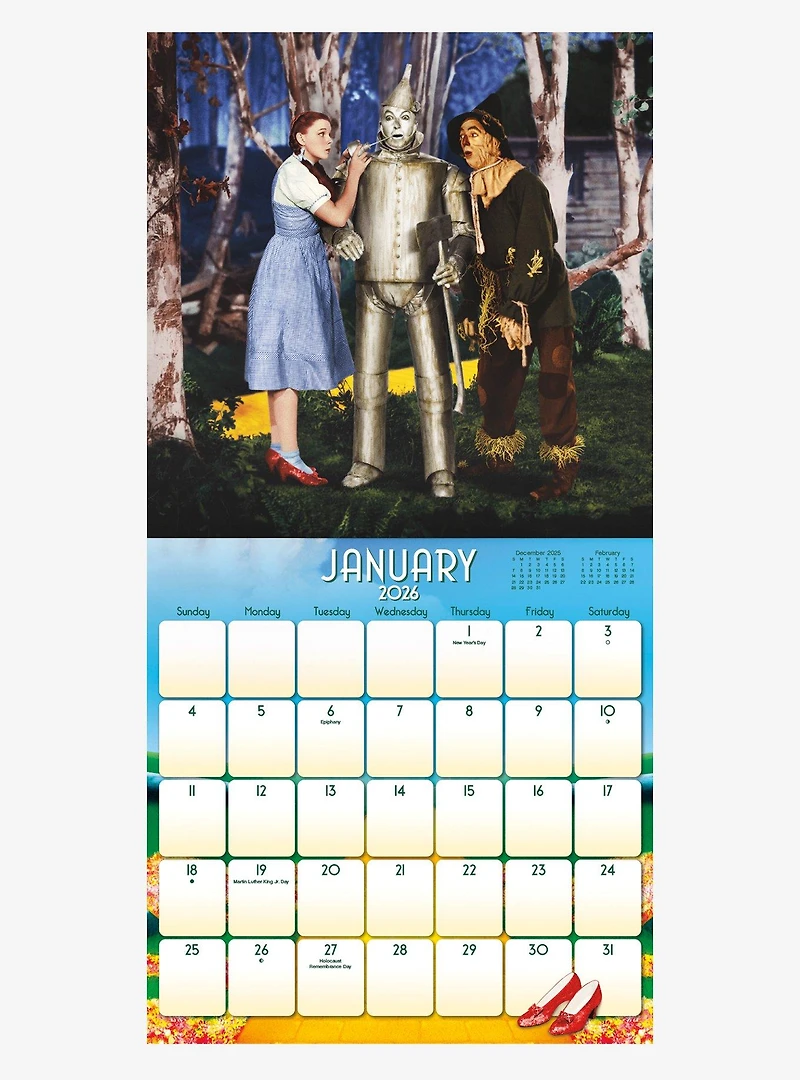 The Wizard of Oz 2026 Wall Calendar