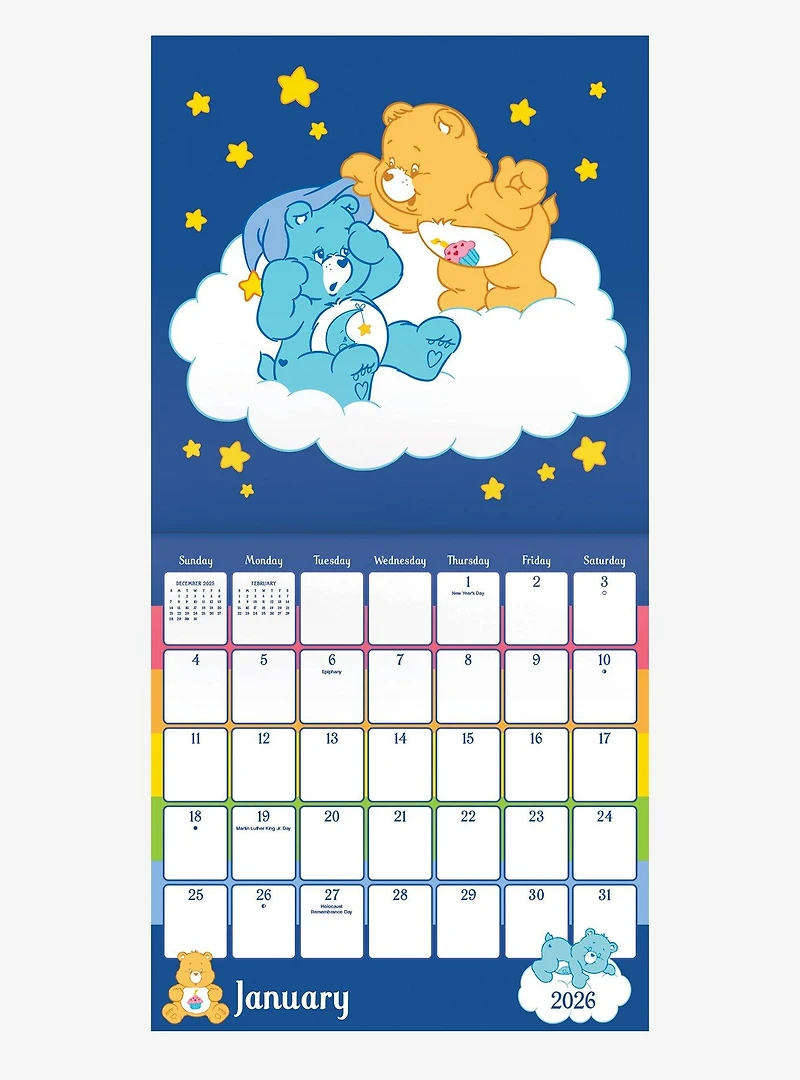 Care Bears 2026 Wall Calendar