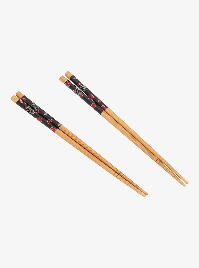 Naruto Shippuden Akatsuki Cloud Chopstick Set