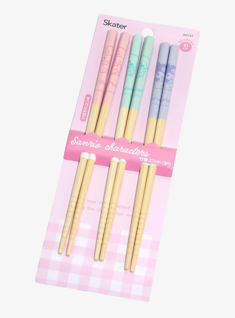 Sanrio Hello Kitty and Friends Pastel Chopstick Set