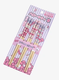 Sanrio Hello Kitty Striped Chopstick Set