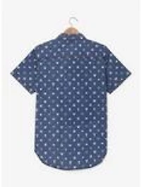 Disney Kingdom Hearts Icons Allover Print Woven Button-Up - BoxLunch Exclusive
