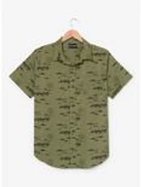 the Lord of Rings Mountain Scenes Allover Print Woven Button-Up - BoxLunch Exclusive