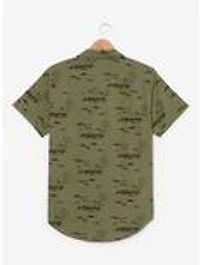 the Lord of Rings Mountain Scenes Allover Print Woven Button-Up - BoxLunch Exclusive