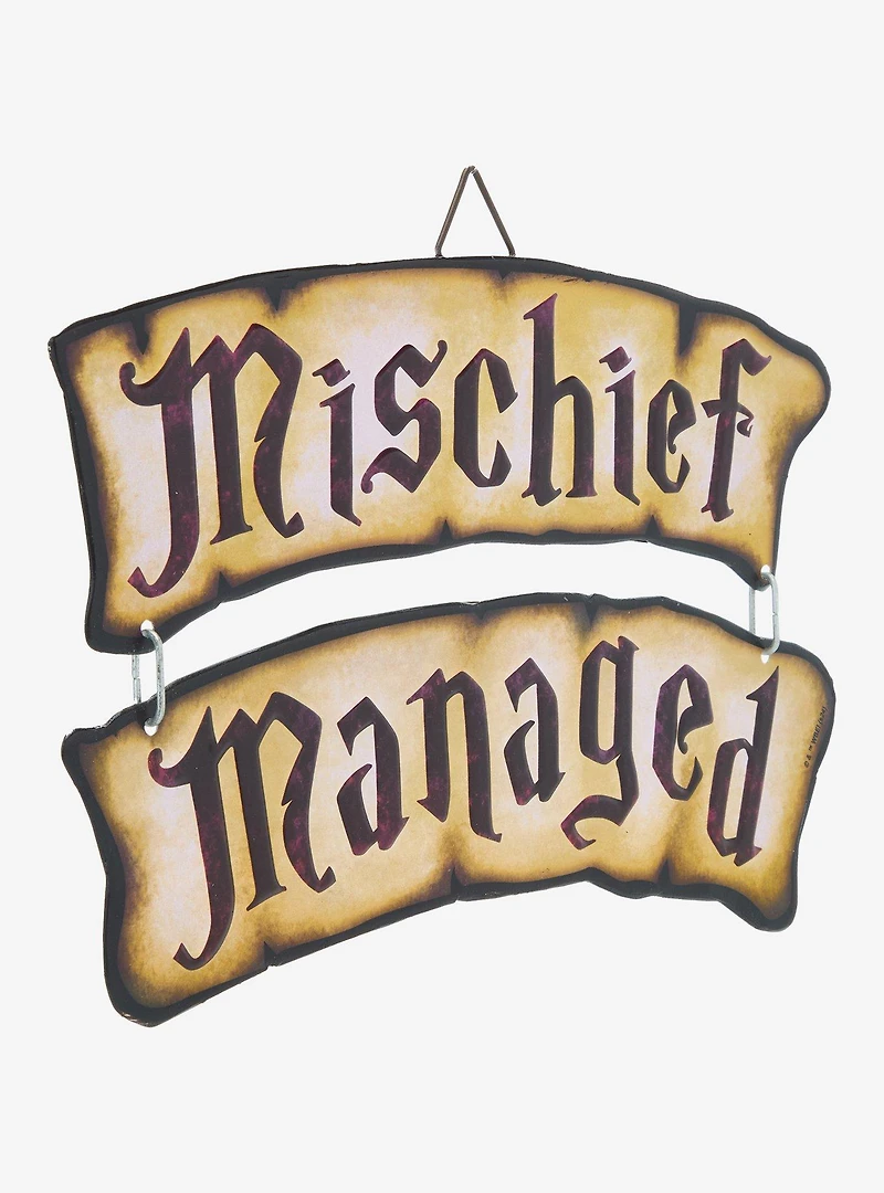 Harry Potter Mischief Managed Hanging Wall Art