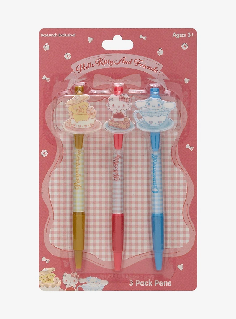 Sanrio Hello Kitty and Friends Gingham Pen Set — BoxLunch Exclusive
