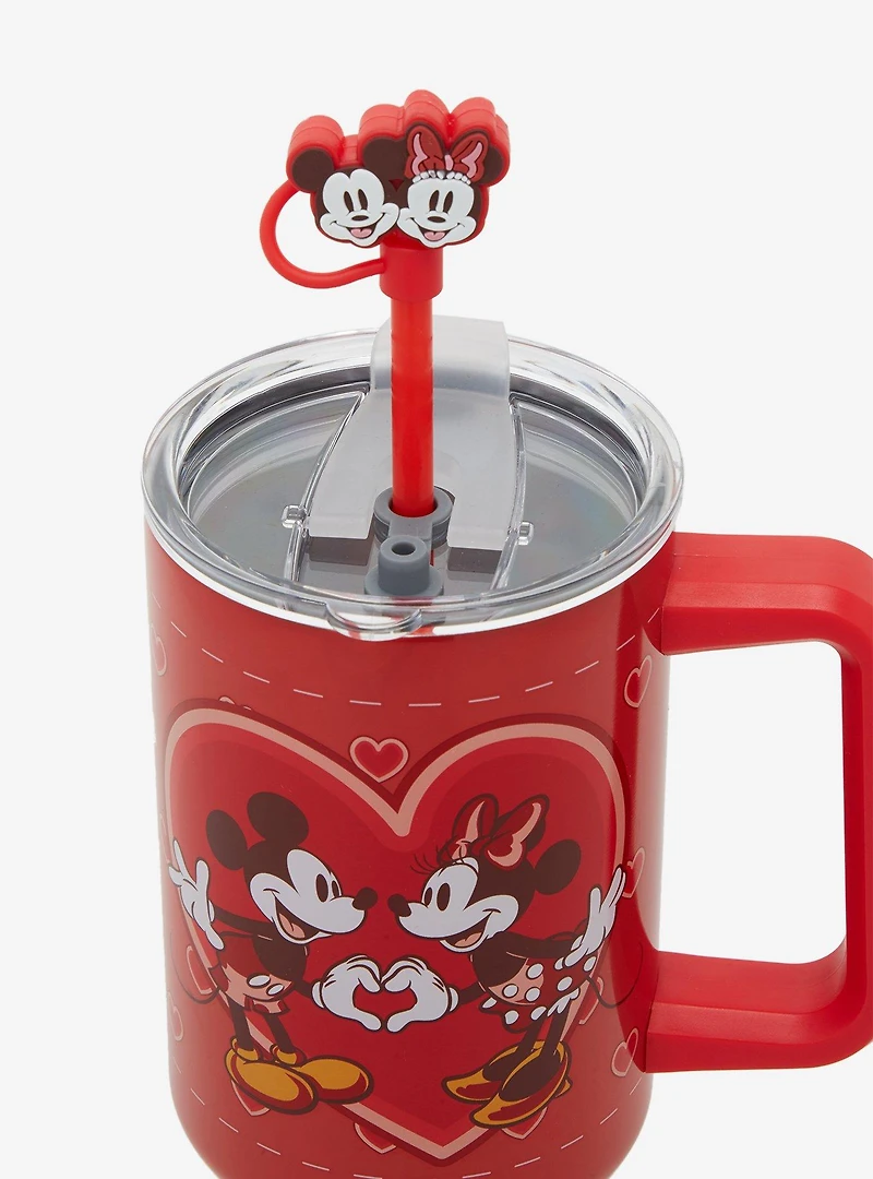 Disney Mickey & Minnie Valentine's Day Straw Tumbler — BoxLunch Exclusive