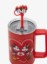 Disney Mickey & Minnie Valentine's Day Straw Tumbler — BoxLunch Exclusive