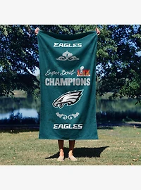 NFL 2025 Super Bowl LIX Philadelphia Eagles Gumbo Beach Towel