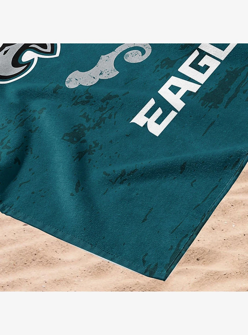 NFL 2025 Super Bowl LIX Philadelphia Eagles Gumbo Beach Towel