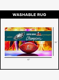 NFL 2025 Super Bowl LIX Philadelphia Eagles Parade 36x62" Washable Rug