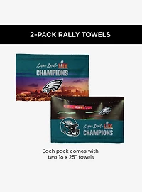 NFL 2025 Super Bowl LIX Philadelphia Eagles Overview Fan Towel 2-Pack