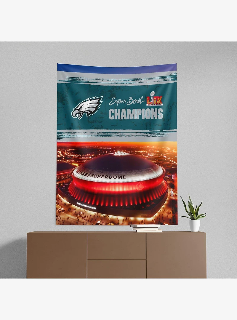 NFL 2025 Super Bowl LIX Philadelphia Eagles Dome 50x60" Wall Hanging