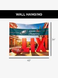 NFL 2025 Super Bowl LIX Philadelphia Eagles Dome 34x40" Wall Hanging
