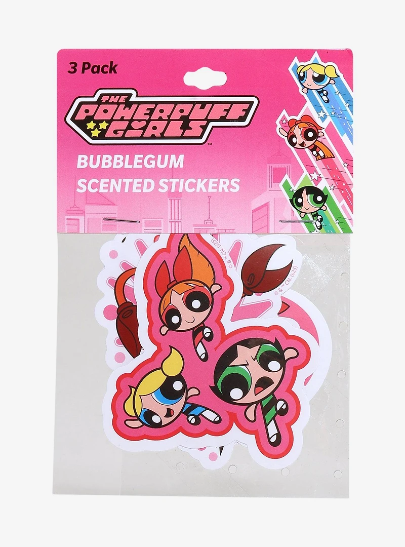 The Powerpuff Girls Bubblegum Scented Sticker Set