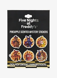 Five Nights at Freddy's Pizza Pineapple Scented Blind Sticker Set