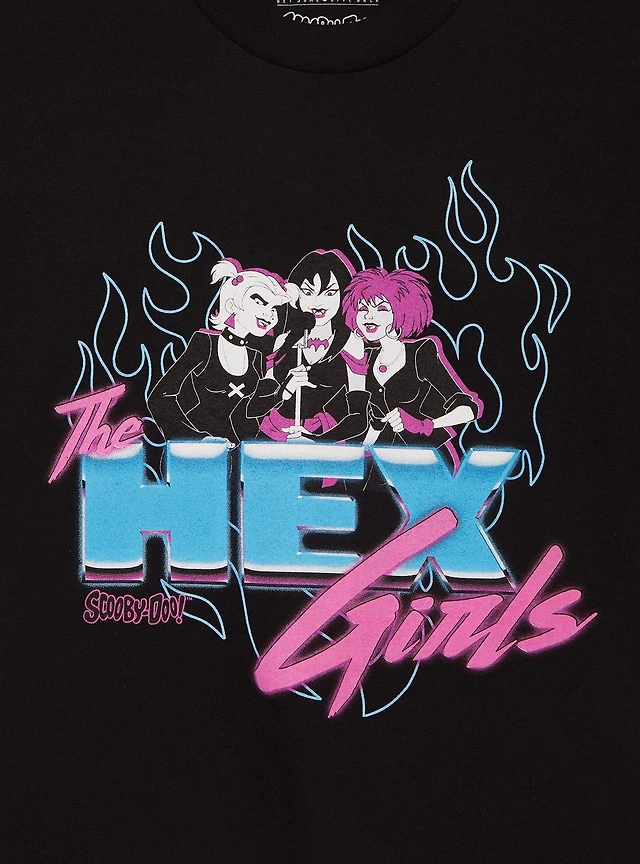Scooby-Doo! The Hex Girls Flame Portrait Cropped Women's T-Shirt - BoxLunch Exclusive