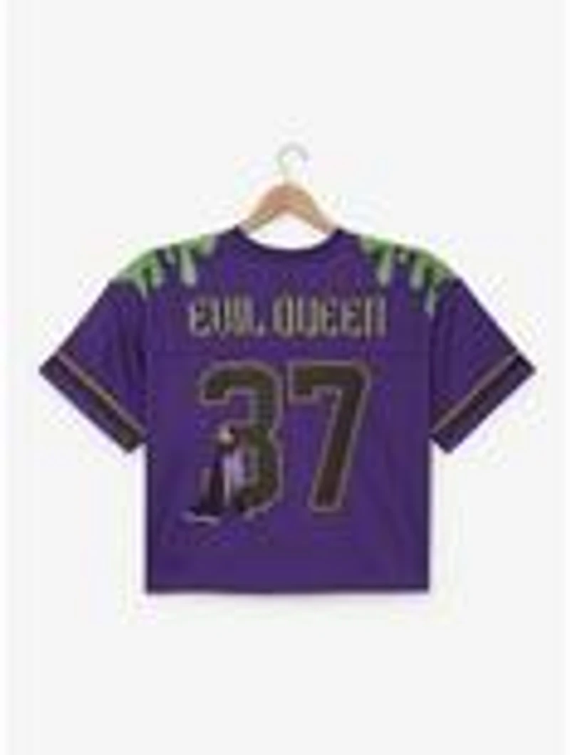Disney Snow White And The Seven Dwarfs Evil Queen Women's Plus Cropped Football Jersey - BoxLunch Exclusive