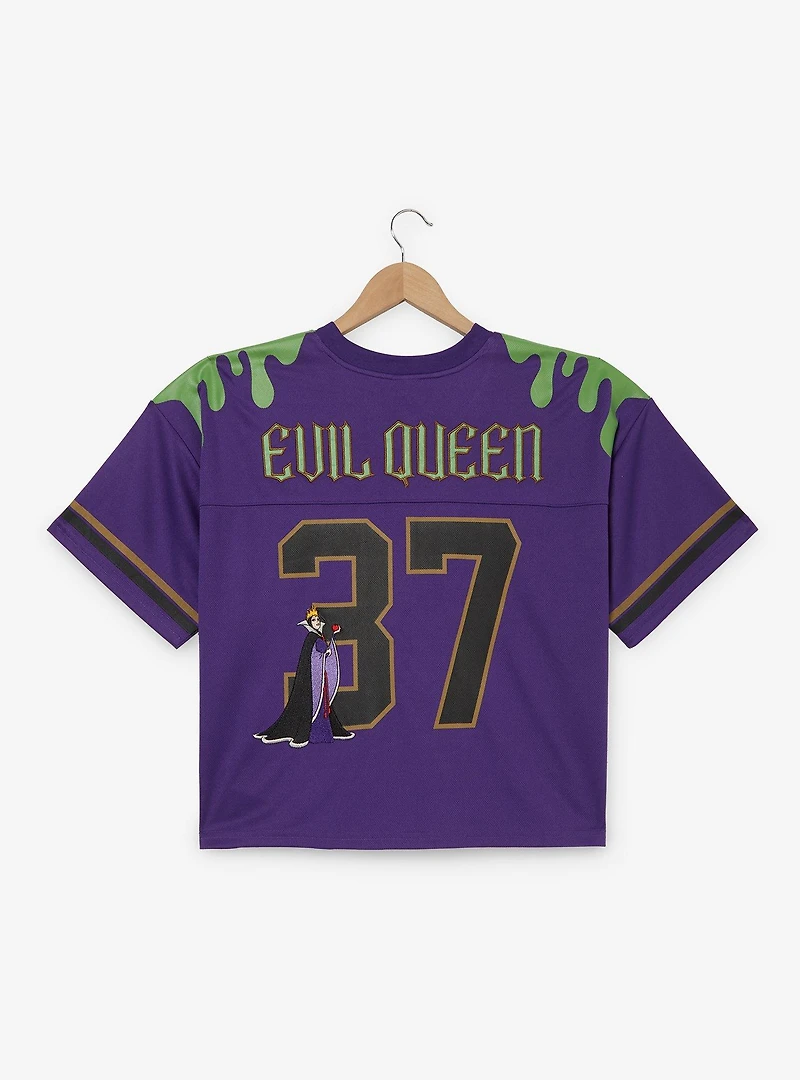 Disney Snow White And The Seven Dwarfs Evil Queen Women's Plus Cropped Football Jersey - BoxLunch Exclusive