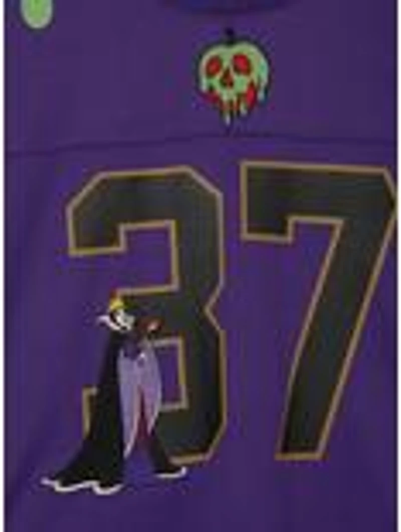 Disney Snow White And The Seven Dwarfs Evil Queen Women's Plus Cropped Football Jersey - BoxLunch Exclusive