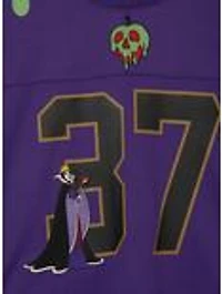 Disney Snow White And The Seven Dwarfs Evil Queen Women's Plus Cropped Football Jersey - BoxLunch Exclusive