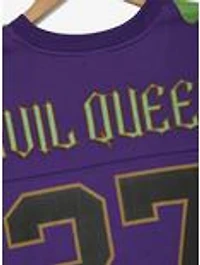 Disney Snow White And The Seven Dwarfs Evil Queen Women's Plus Cropped Football Jersey - BoxLunch Exclusive