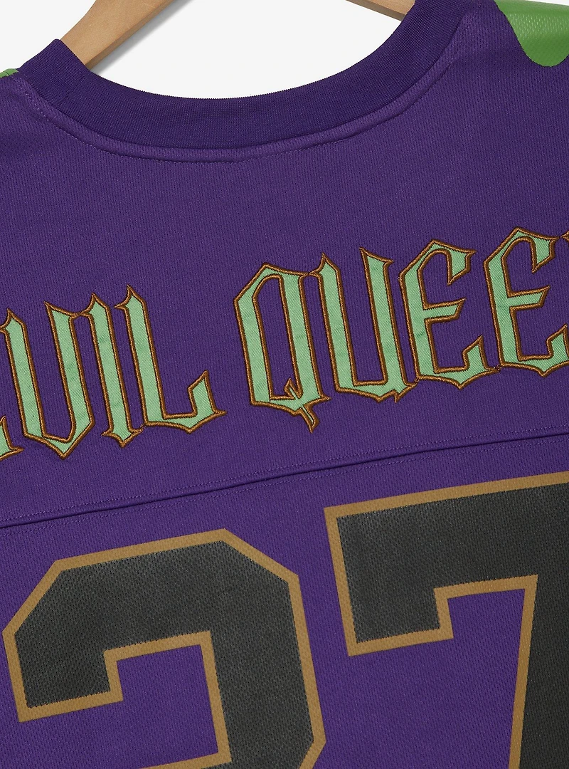 Disney Snow White And The Seven Dwarfs Evil Queen Women's Plus Cropped Football Jersey - BoxLunch Exclusive