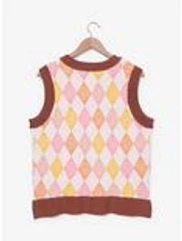 Scooby-Doo! Pastel Scooby-Doo Argyle Women's Sweater Vest - BoxLunch Exclusive