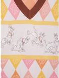 Scooby-Doo! Pastel Scooby-Doo Argyle Women's Sweater Vest - BoxLunch Exclusive