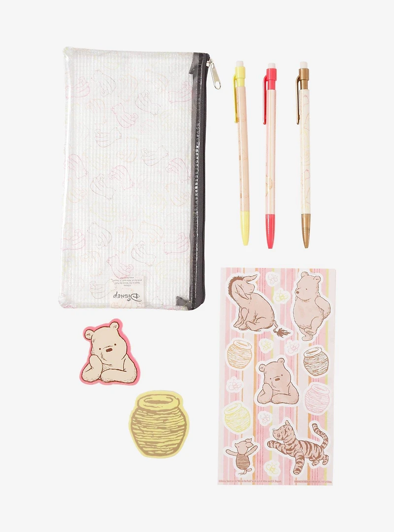 Disney Winnie the Pooh Hunny Pot Pencil Pouch & Stationery Set — BoxLunch Exclusive