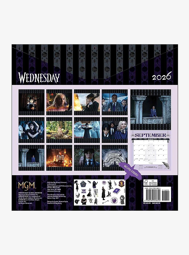 Wednesday 2026 Wall Calendar