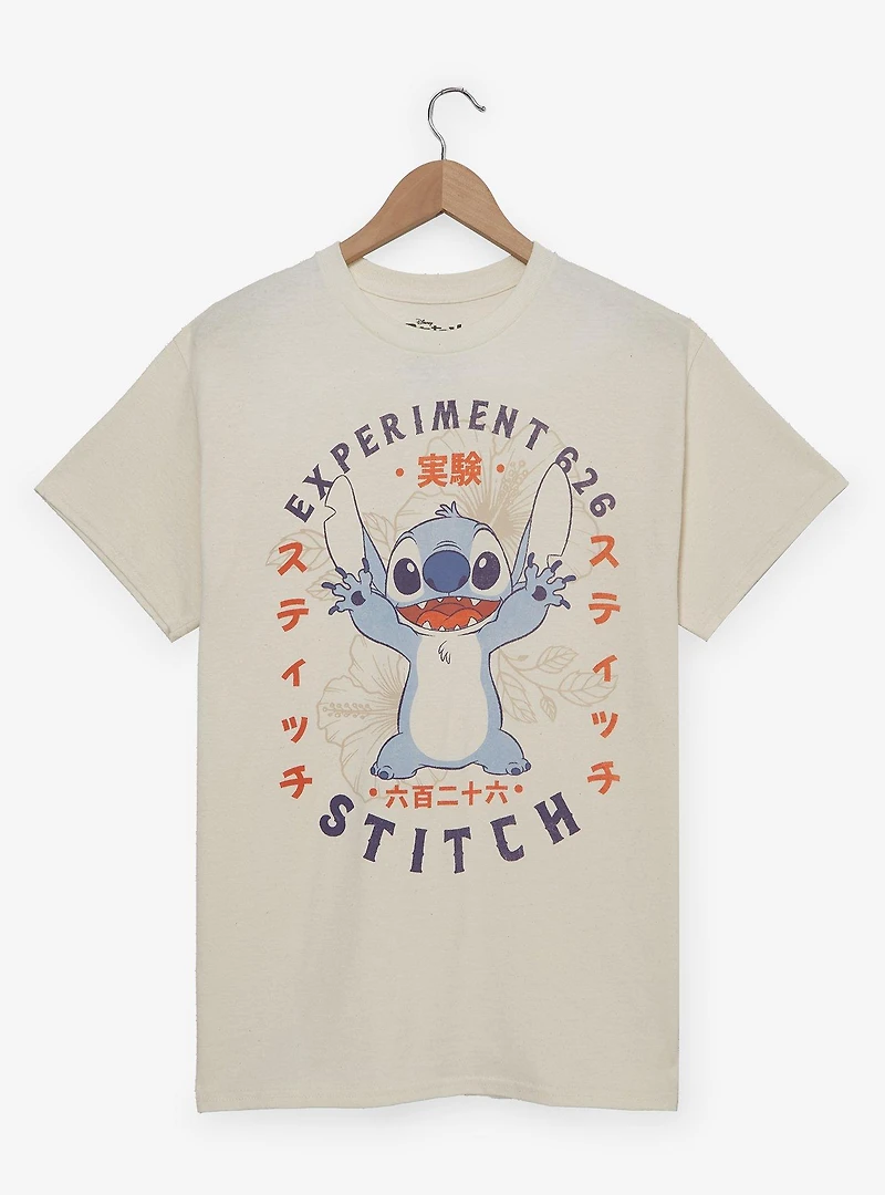 Disney Lilo & Stitch Floral Portrait T-Shirt - BoxLunch Exclusive
