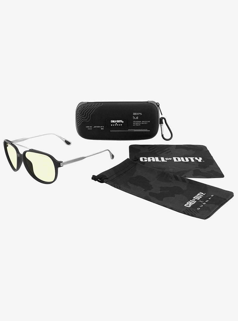 GUNNAR x Call of Duty Ghost Edition Amber Sun-Shift Tint Blue Light Glasses