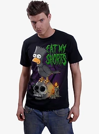 The Simpsons Bart Raven Front Print T-Shirt