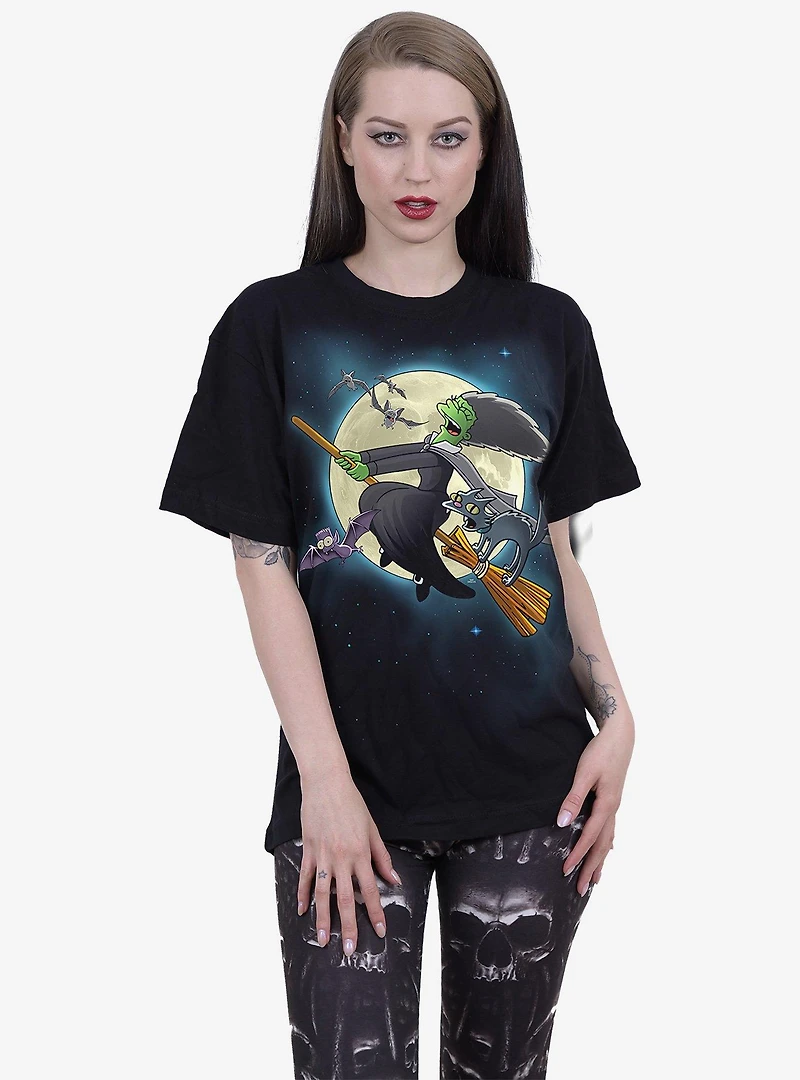 The Simpsons Marge Witch Front Print T-Shirt
