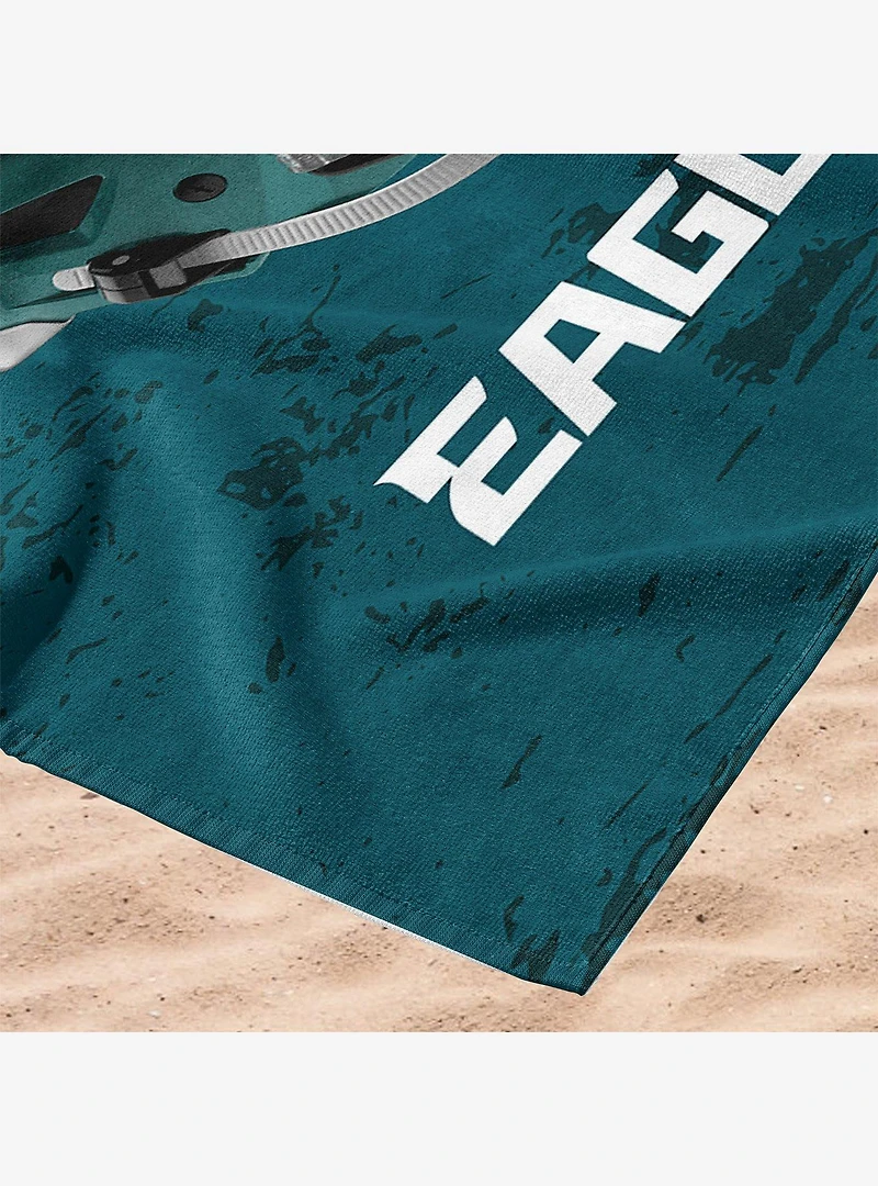 NFL 2025 Super Bowl LIX Philadelphia Eagles Multi Champ Unstoppable Beach Towel