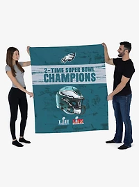 NFL 2025 Super Bowl LIX Philadelphia Eagles Multi Champ Legends Wall Hanging