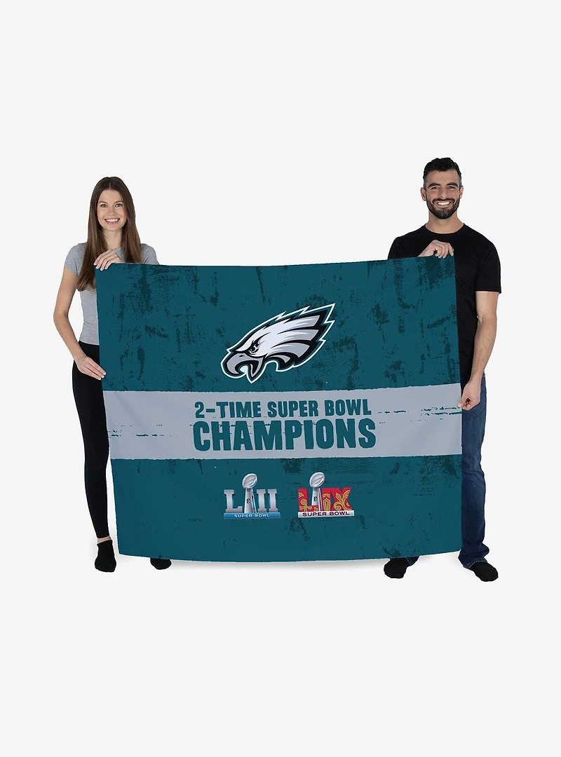 NFL 2025 Super Bowl LIX Philadelphia Eagles Multi Champ Excellence Wall Hanging