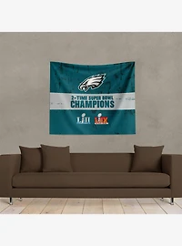 NFL 2025 Super Bowl LIX Philadelphia Eagles Multi Champ Excellence Wall Hanging
