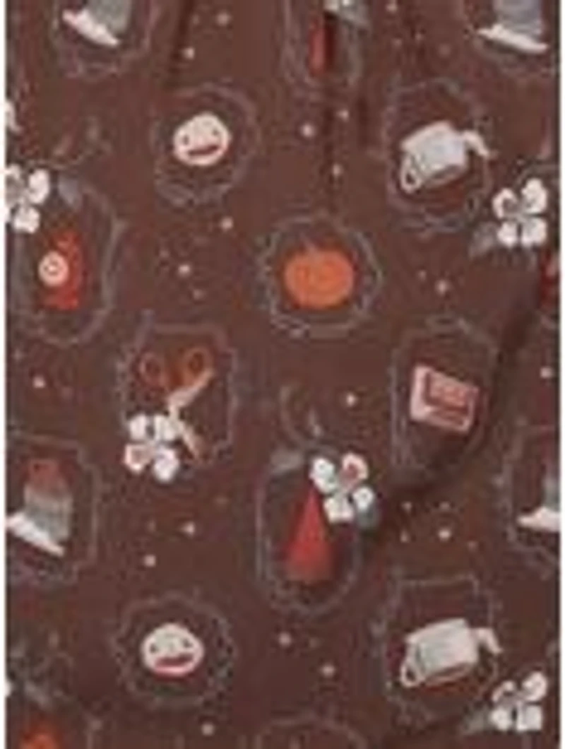 Over the Garden Wall Floral Icons Allover Print Smock Dress