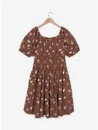 Over the Garden Wall Floral Icons Allover Print Plus Smock Dress