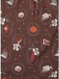 Over the Garden Wall Floral Icons Allover Print Plus Smock Dress
