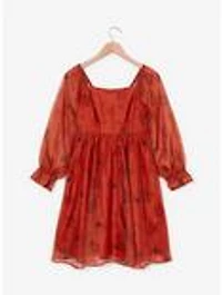 Disney Winnie the Pooh Halloween Allover Print Long Sleeve Dress - BoxLunch Exclusive