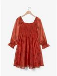 Disney Winnie the Pooh Halloween Allover Print Long Sleeve Dress - BoxLunch Exclusive